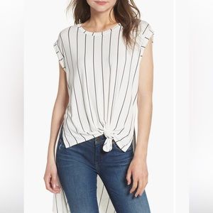 Love, Fire | High/Low Knot Front Top